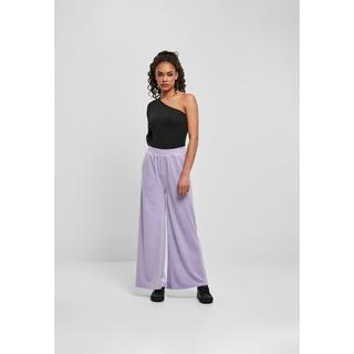 URBAN CLASSICS Pantaloni High Waist Straight Velvet  