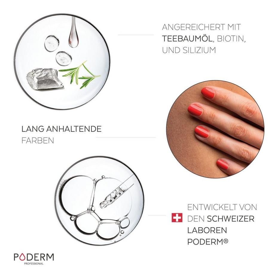 PODERM  Micosi delle Unghie - Smalto ROSA CORALLO Tea Tree - Swiss Made 