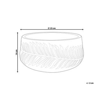 Beliani Vaso per piante en Fibra d'argilla Moderno FTERO  