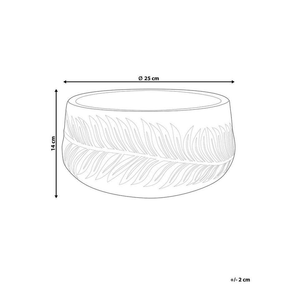 Beliani Vaso per piante en Fibra d'argilla  FTERO  