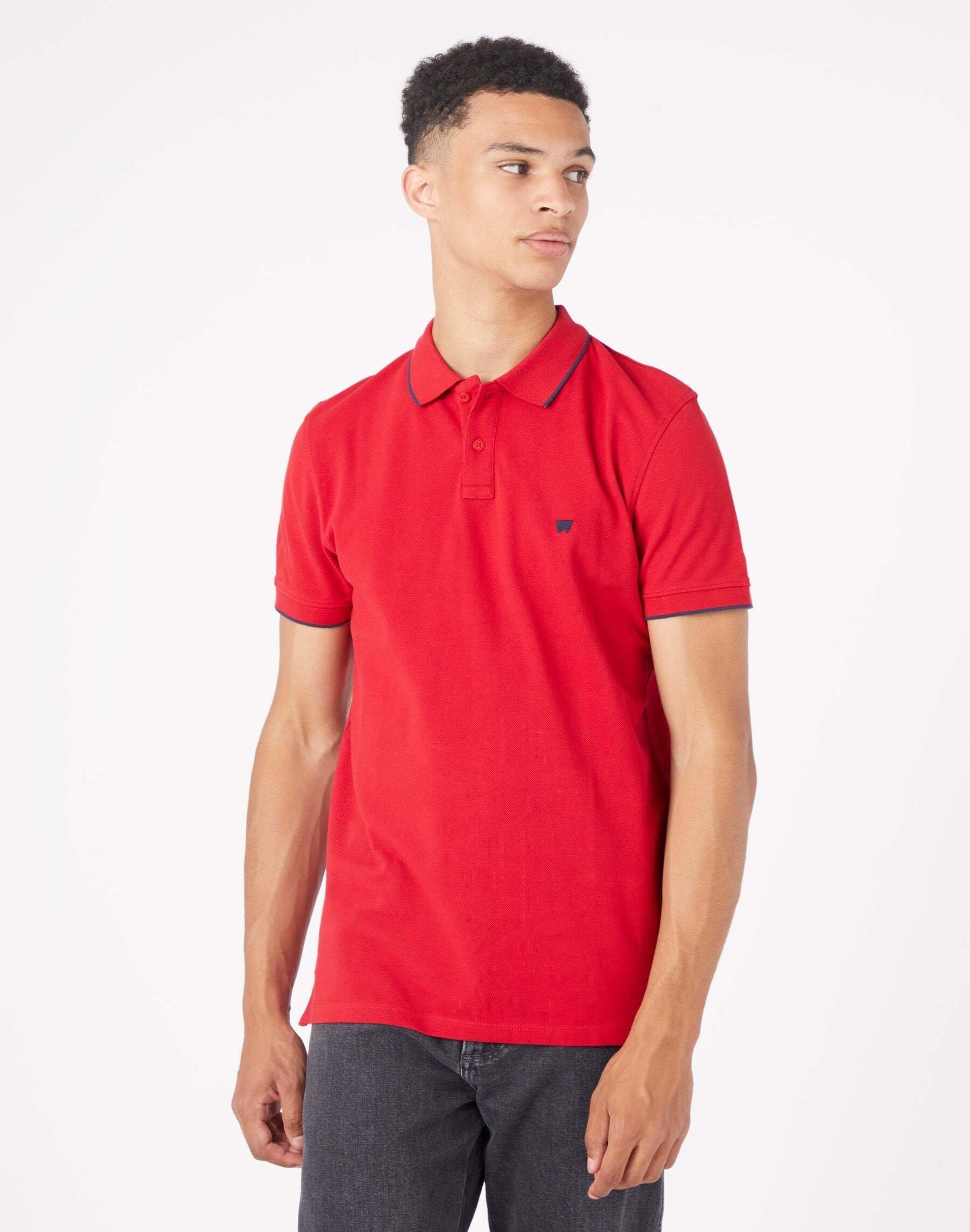 Image of Polo Polo Shirt Herren Rot Bunt S