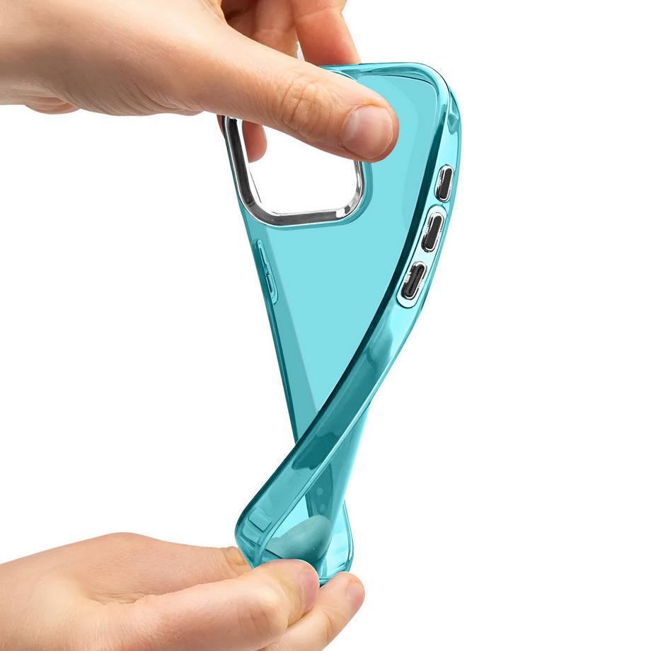 Avizar  Coque iPhone 16 Turquoise Translucide 
