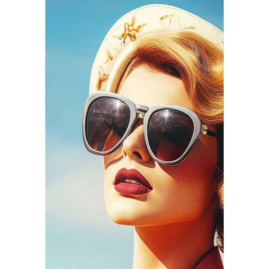 KARE Design Tableau encadré LED Jetset Pose Lady 120x80  