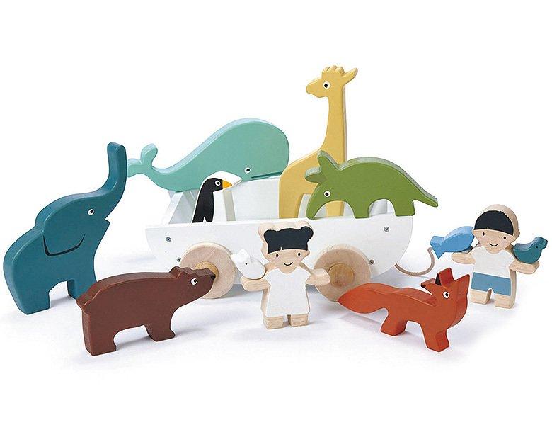 Tender Leaf Toys  Arche mit Tieren 