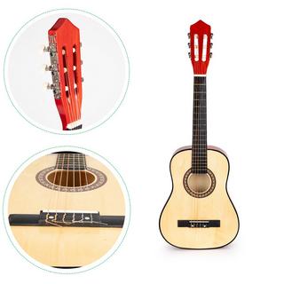 Northix  Große Kindergitarre aus Holz, 6 Saiten, ECOTOYS 