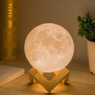 eStore Lampada Luna con Supporto - 3D - Bianca  