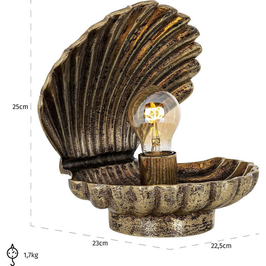 mutoni Lampe de table dorée Stacey  