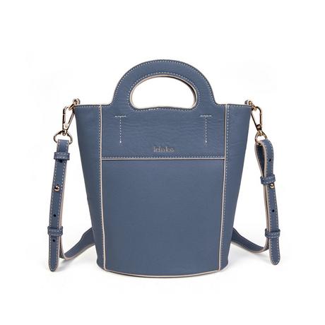 Kate Lee  Cannes azur - Schultertasche aus Leder 