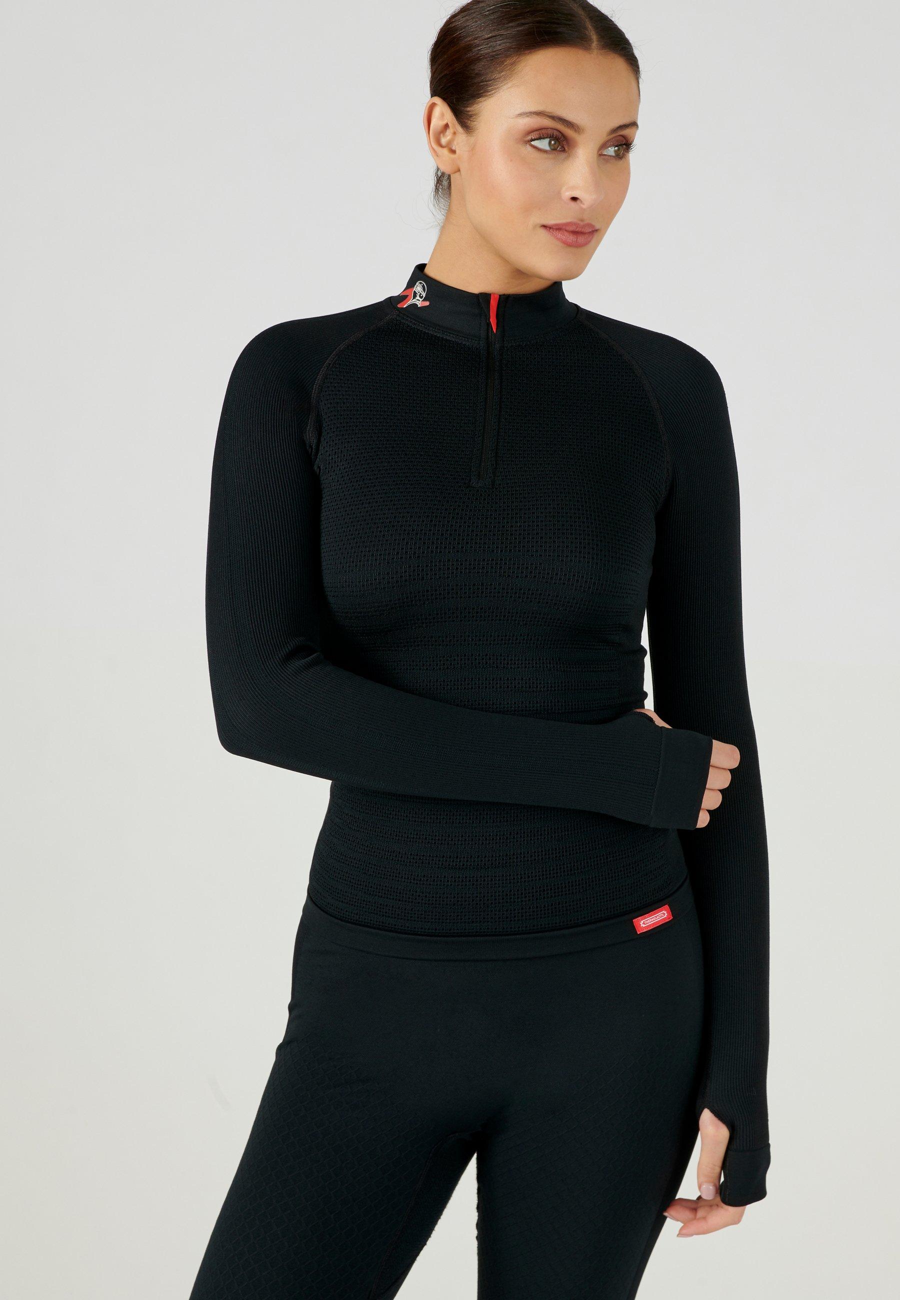 Image of Langärmeliges Shirt, . Damen Schwarz M/L