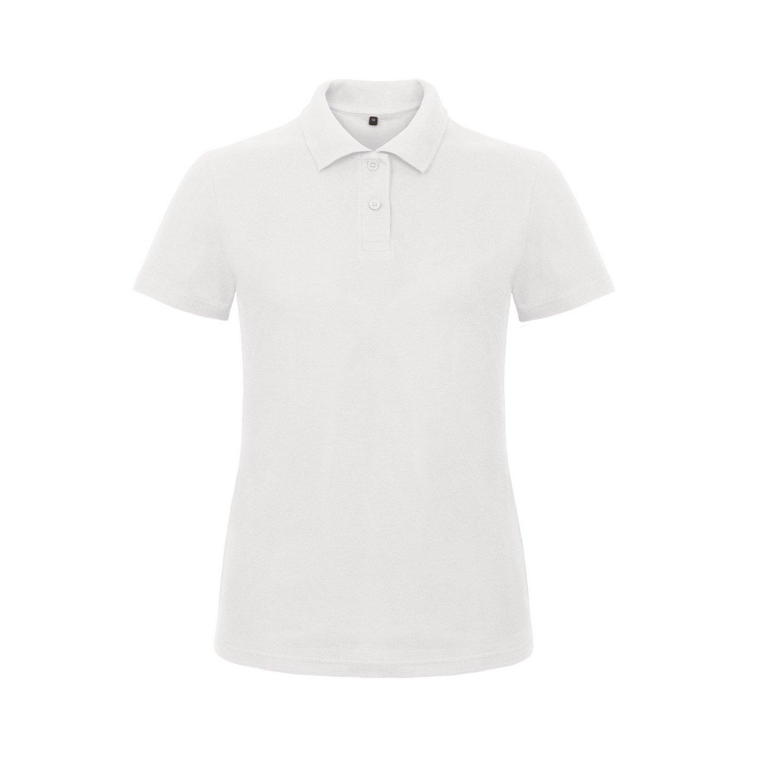 Image of B&c Id.001 Poloshirt Polohemd, Kurzarm Damen Weiss XXL
