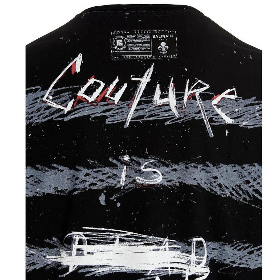 BALMAIN  Paris T-Shirt, Logo 