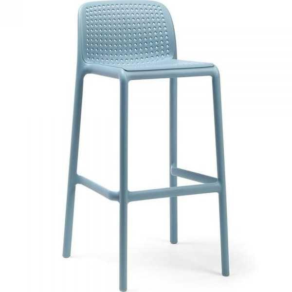 NARDI outdoor Tabouret de bar de jardin Lido bleu clair  