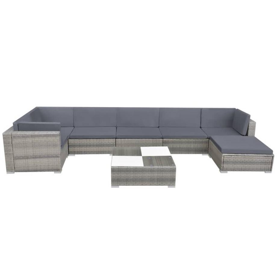 VidaXL Garten-sofagarnitur poly-rattan  