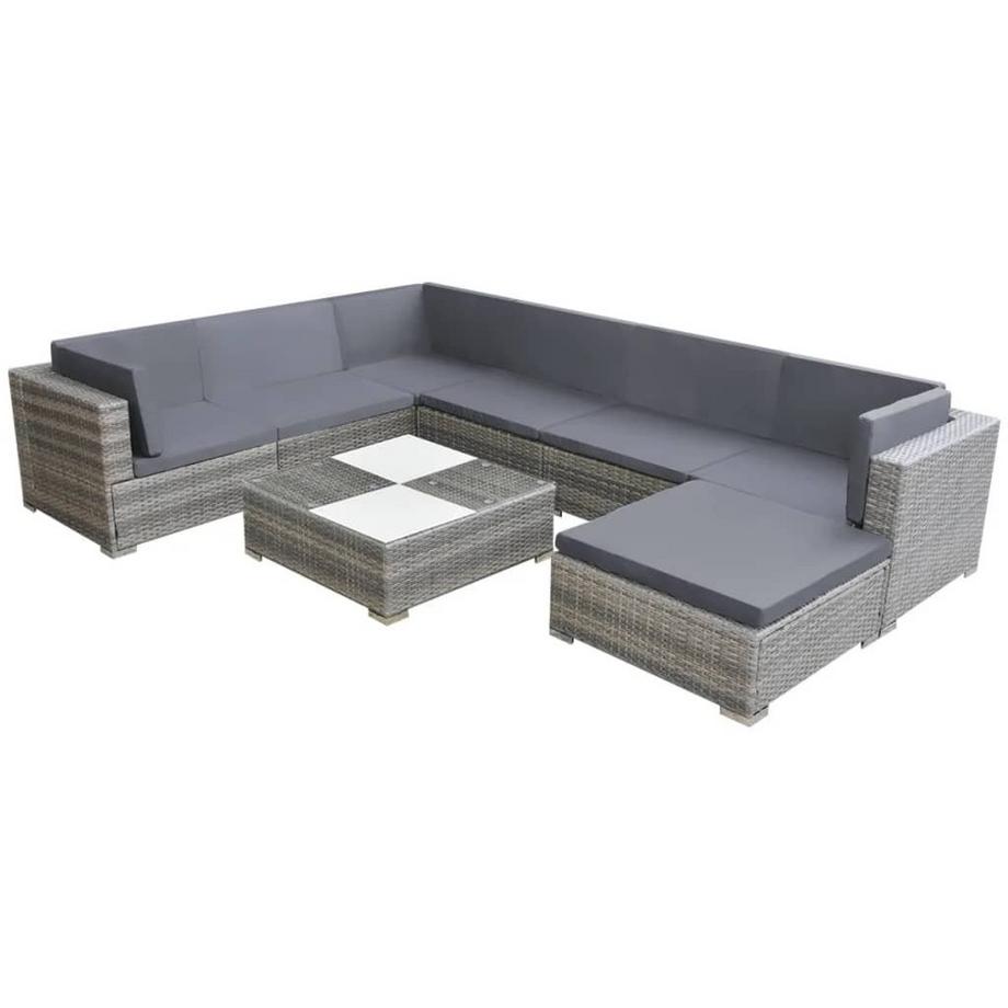 Garten-sofagarnitur poly-rattan