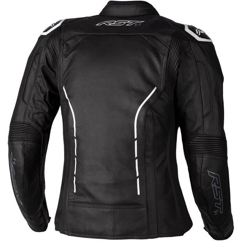 Image of Motorrad-lederjacke Frau S1 Ce Unisex Schwarz/Weiss S