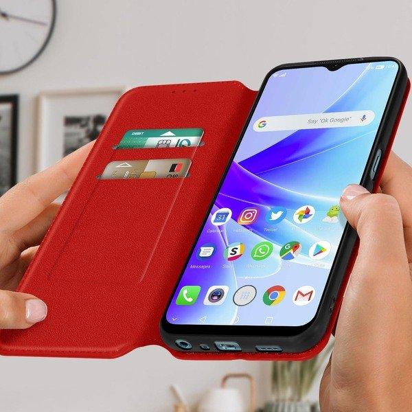 Avizar  Étui Oppo A57 et A57s Folio Rouge 