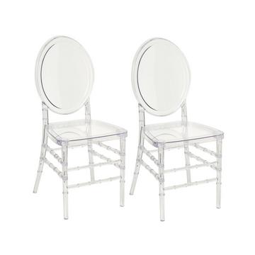 Lot de 2 chaises en Polycarbonate Moderne MONTROSE