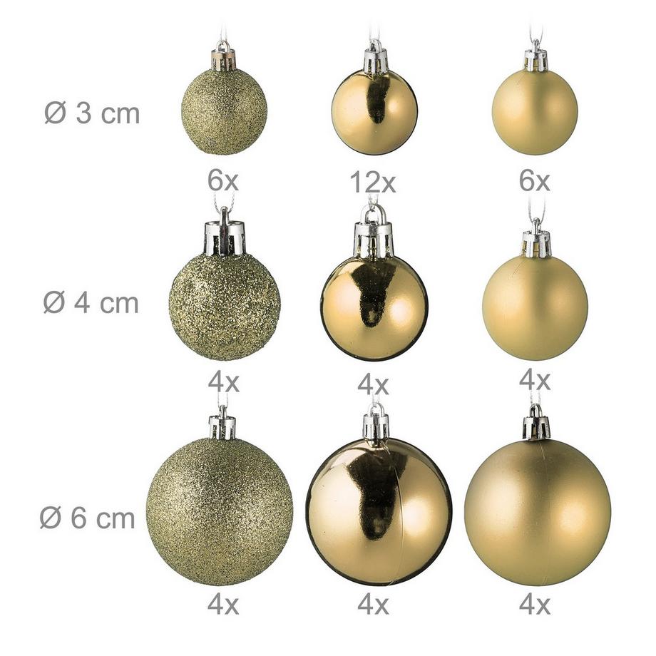 Northix Ensemble de décorations de Noël, 100 pièces  