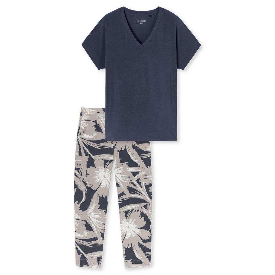 Schiesser Selected Premium Pyjama Fleuri  