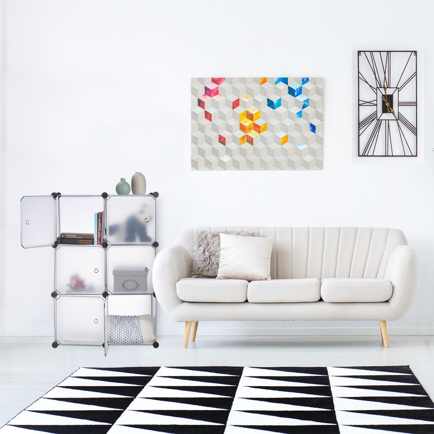 Northix Sistema di scaffalature a 6 ante  