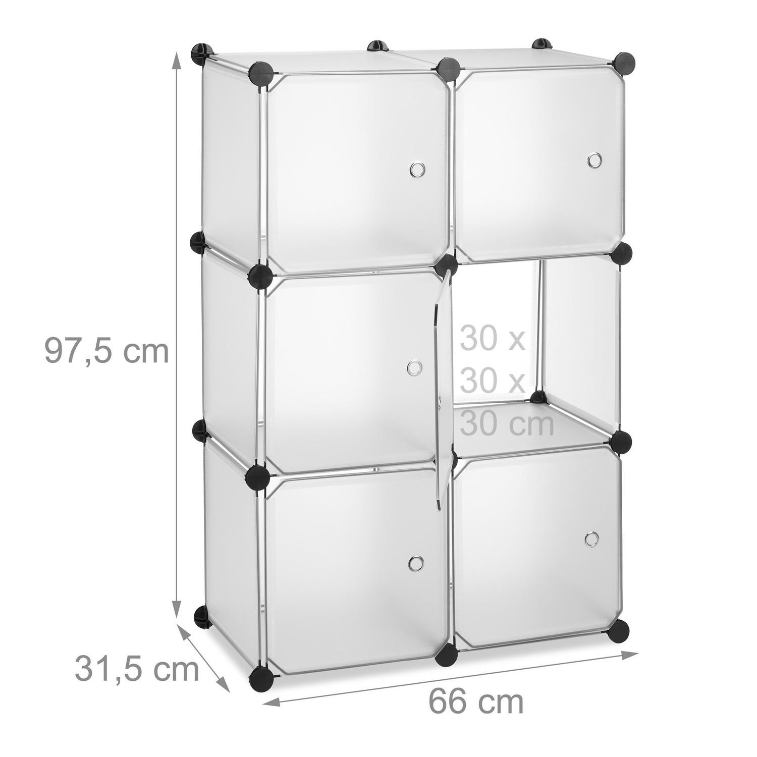 Northix Sistema di scaffalature a 6 ante  