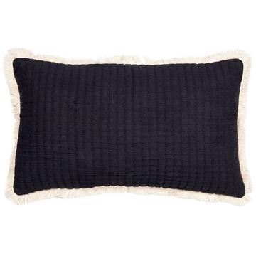 Coussin Caleb noir/écru 60x40