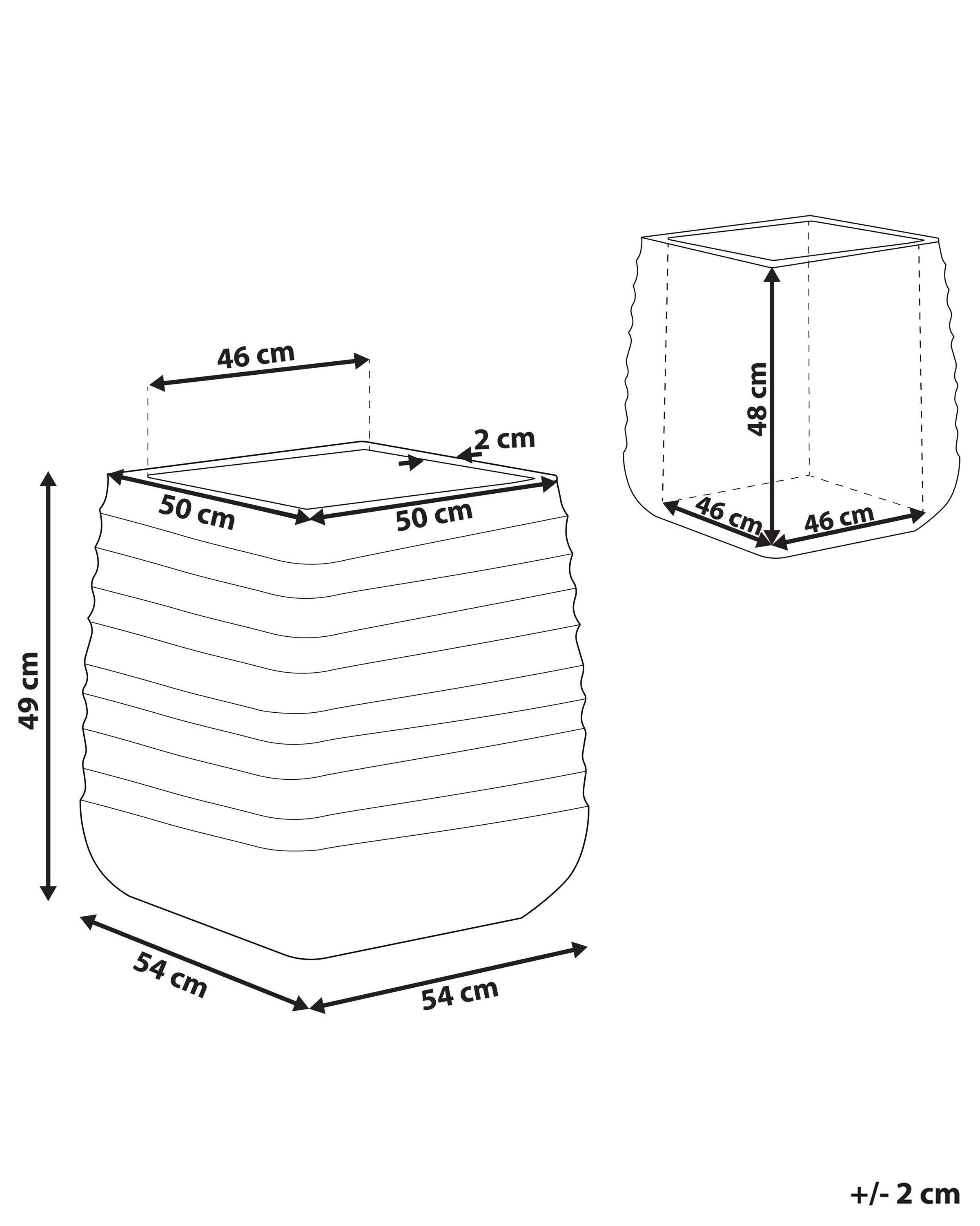 Beliani Cache-pot en Polyrésine Scandinave PARIKIA  