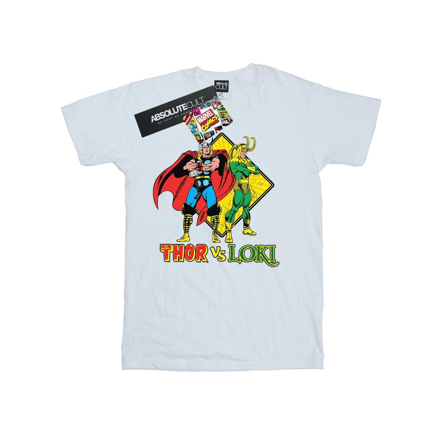 Image of Thor Vs Loki Tshirt Damen Weiss 3XL