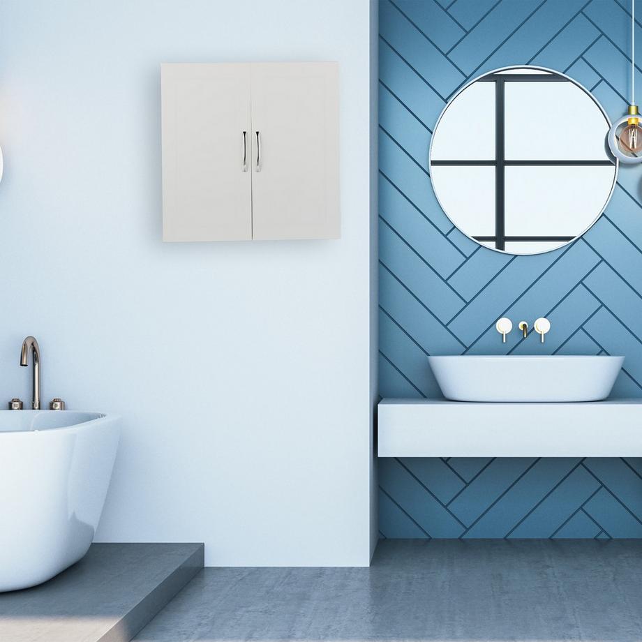 Northix Armoire murale de salle de bain, 2 portes  