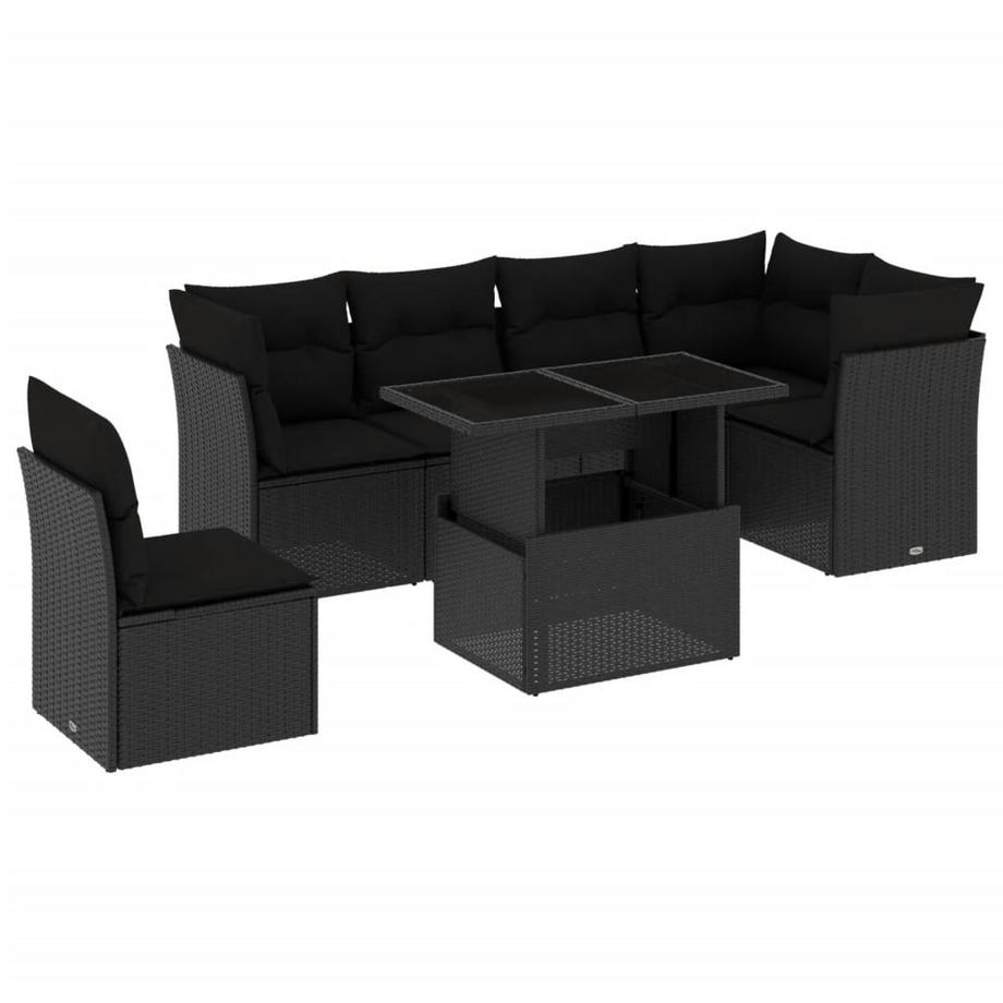 Ensemble de canapés de jardin rotin synthétique