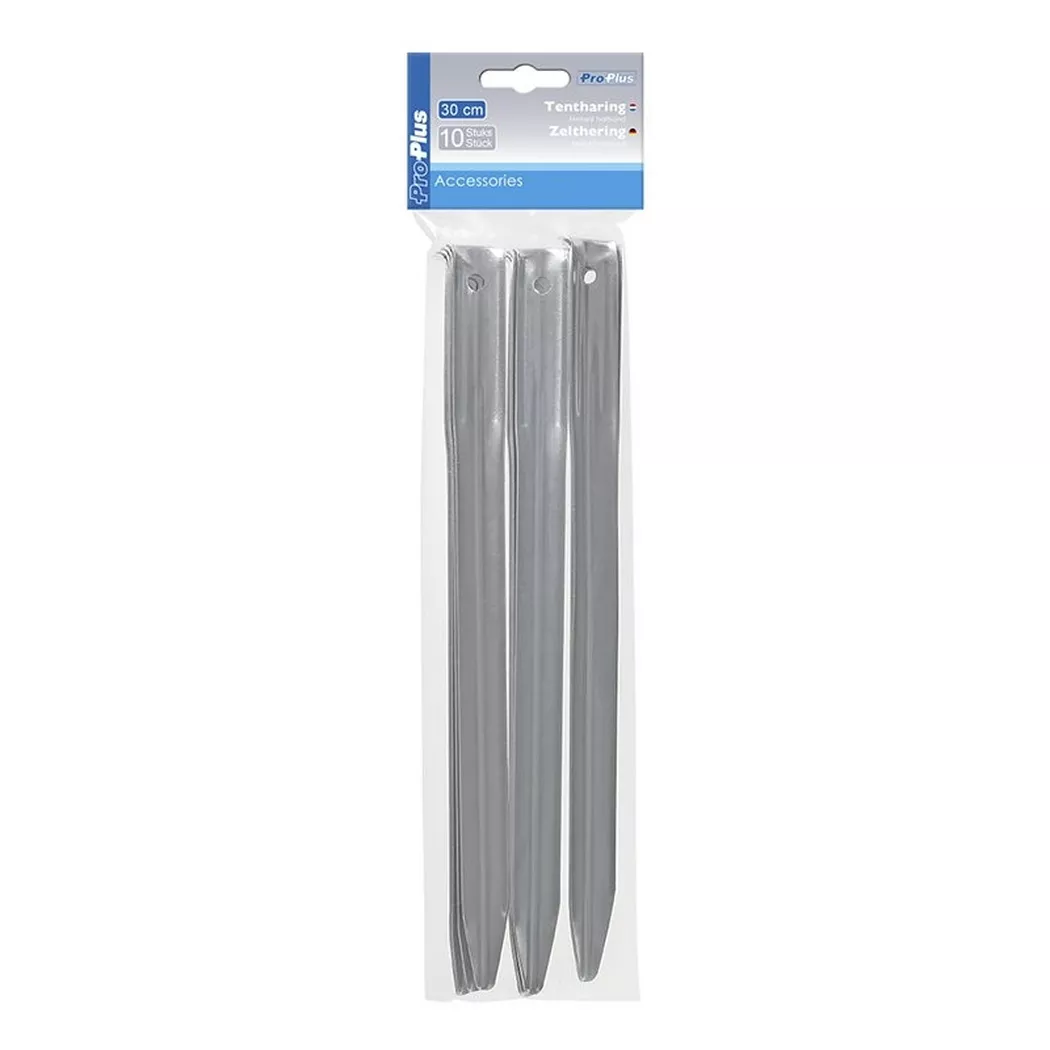 Pricenet - Zelthering 30cm Metall halbrund 10 Stück im Polybeutel, One Size
