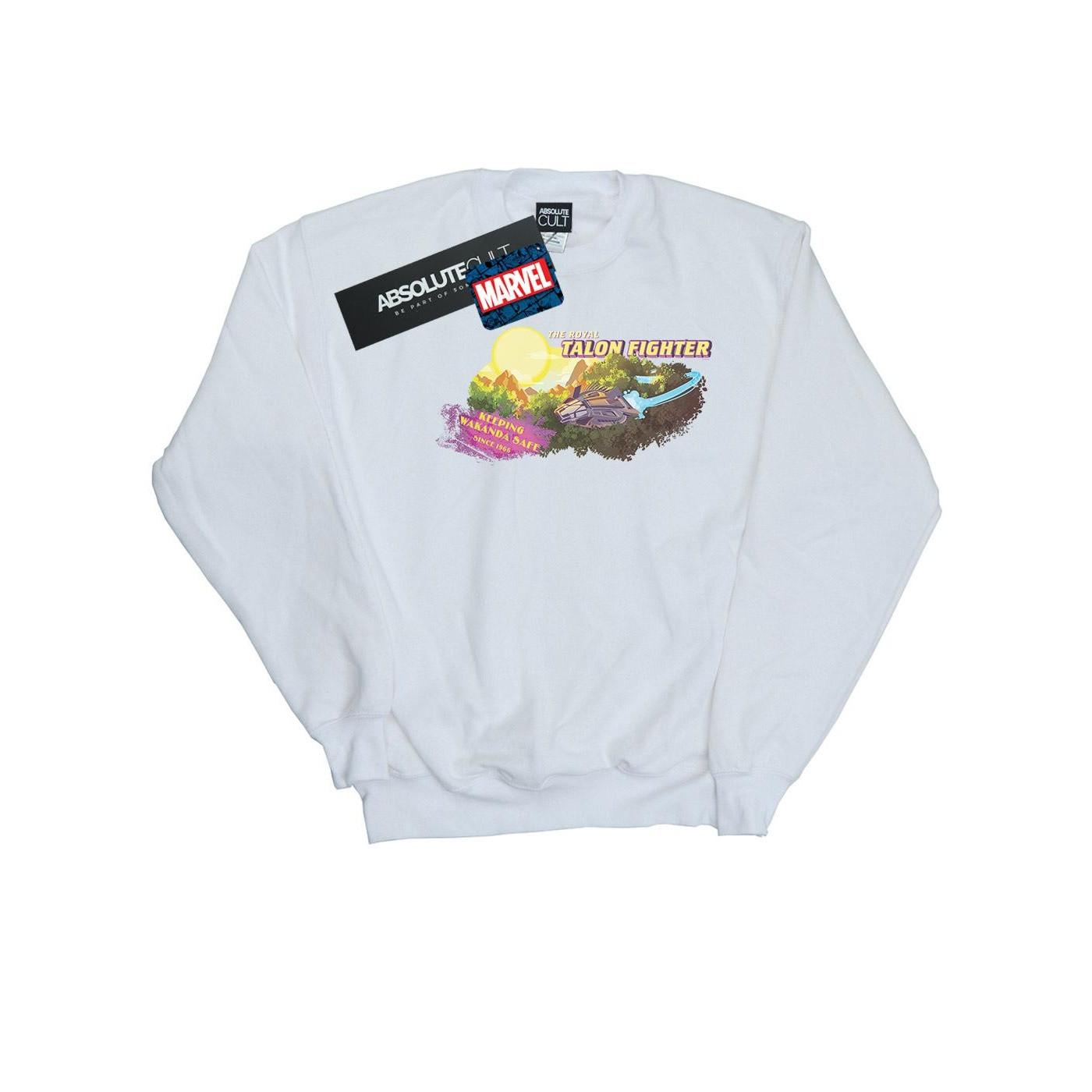 Image of Black Panther Talon Fighter Wakanda Sweatshirt Mädchen Weiss 128