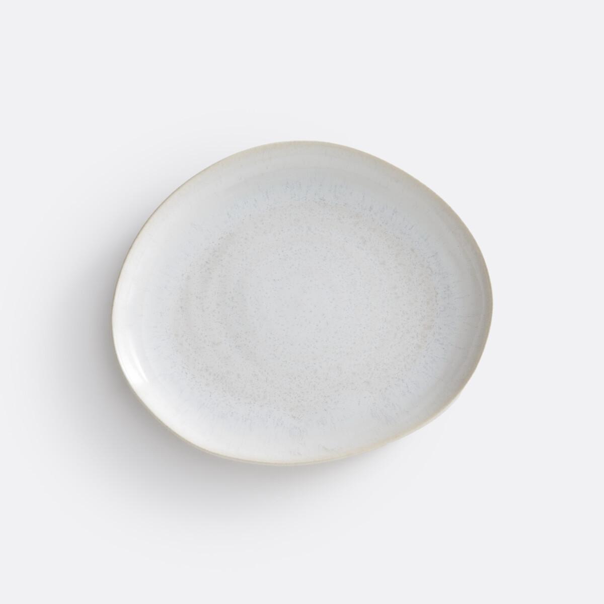 La Redoute Intérieurs Lot de 4 assiettes dessert en grès nacré  