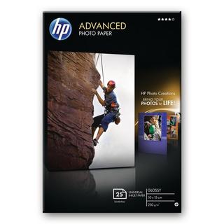 Hewlett-Packard HP Advanced Glossy Photo 10x15cm Q8691A InkJet 250g, randlos 25 Blatt  