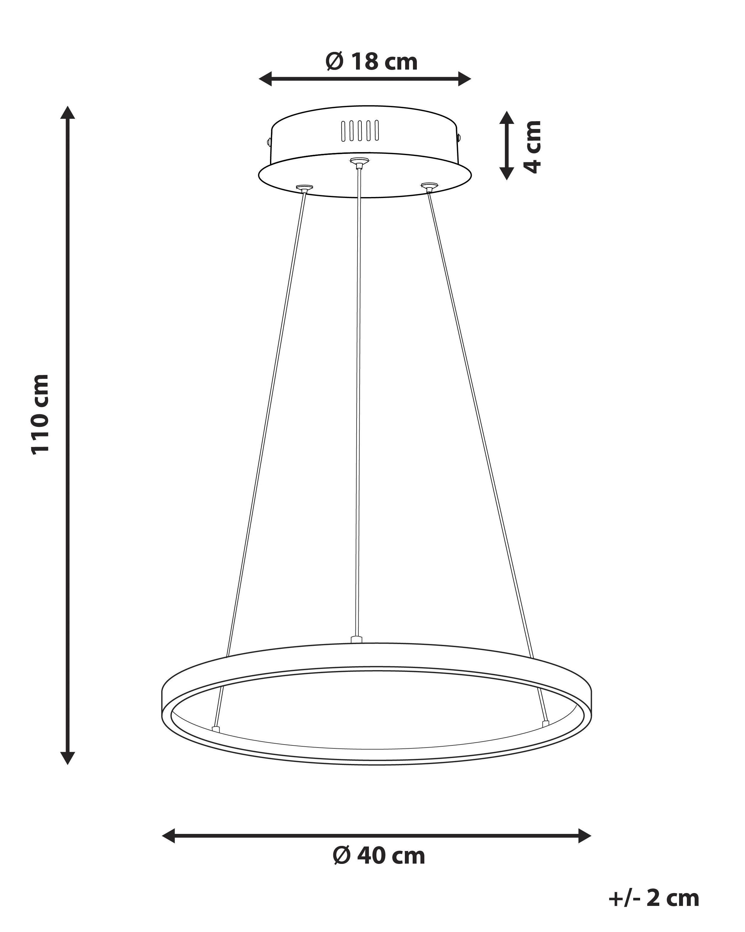 Beliani Lampadario en Alluminio Moderno JORDAN  