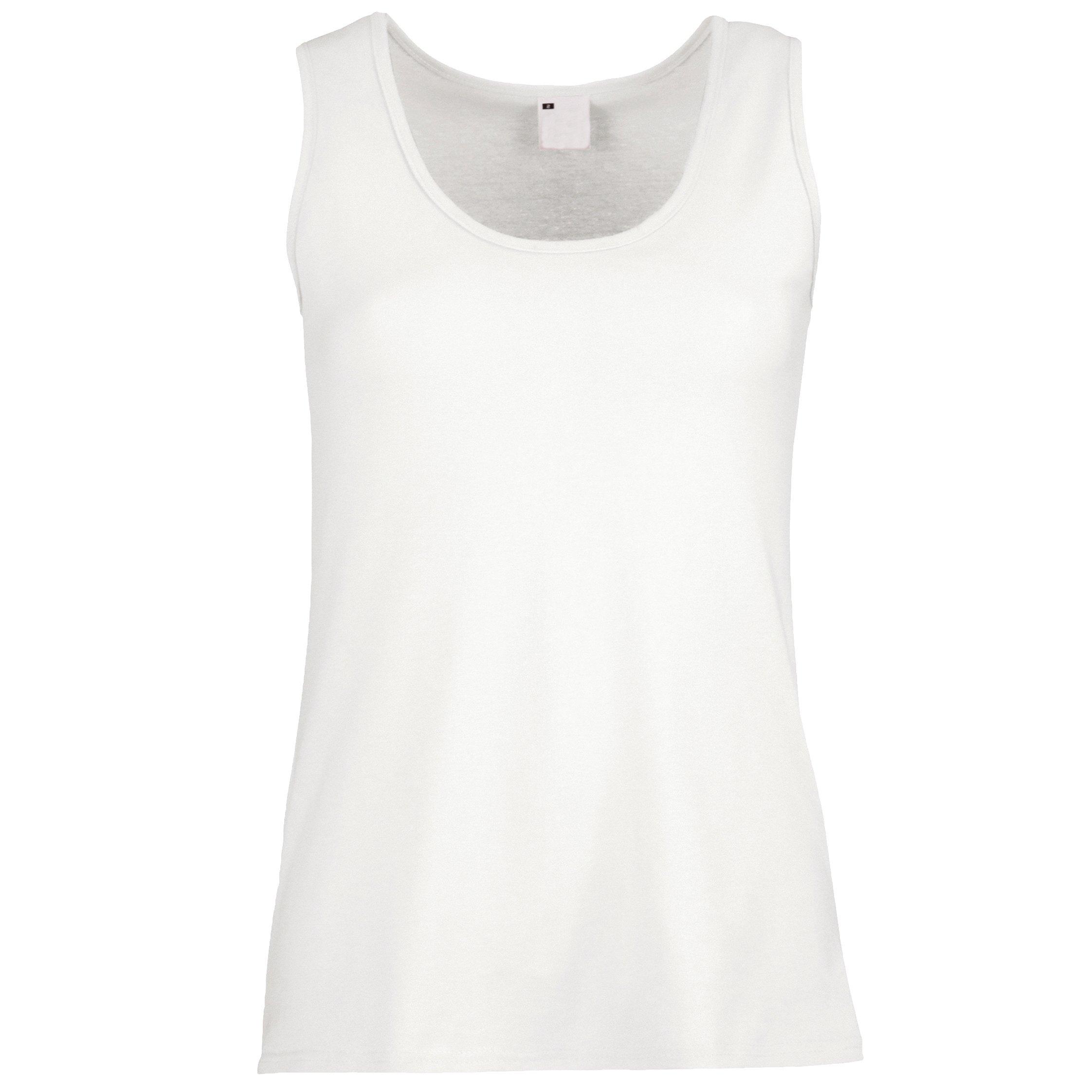 Image of Value Tank Top Damen Weiss S