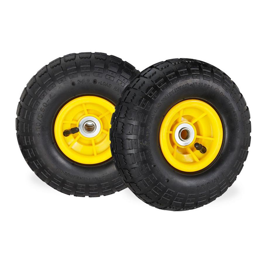 B2X  Jeu de roues pour diable 2 pièces 3,5-4 