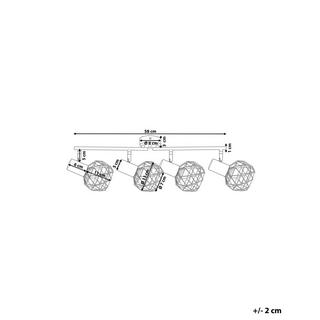 Beliani Deckenlampen aus Metall Modern CHENAB  