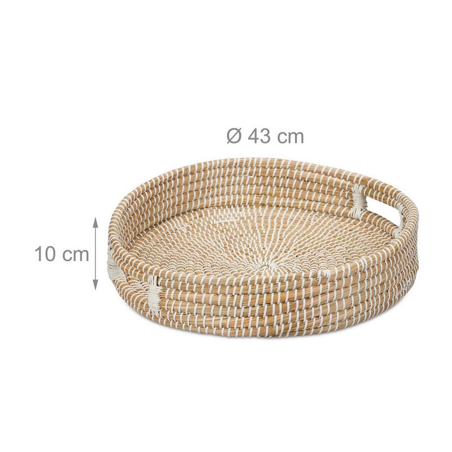 B2X  Rundes Serviertablett mit Griff 