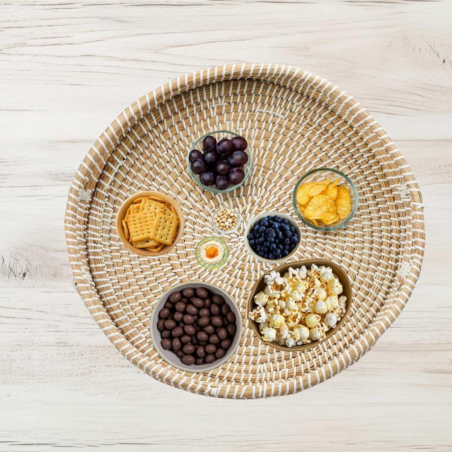 B2X  Rundes Serviertablett mit Griff 