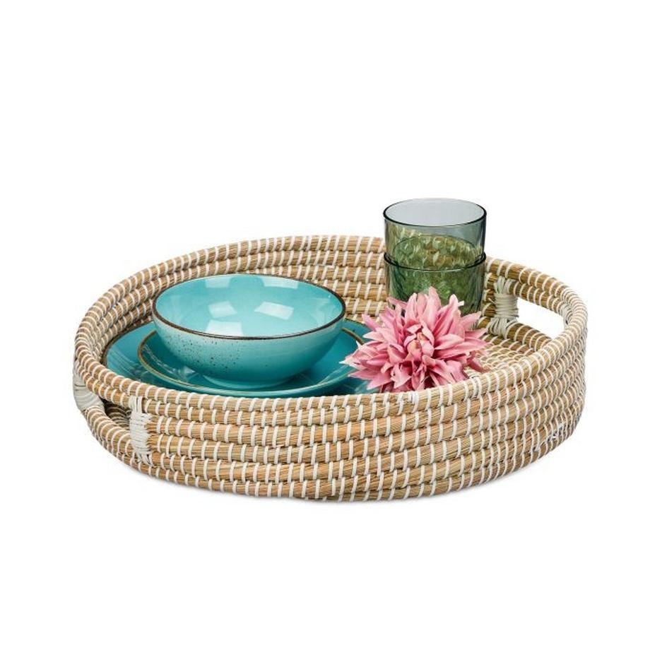 B2X  Rundes Serviertablett mit Griff 