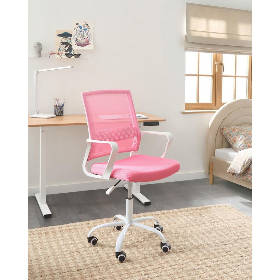 Beliani Chaise de bureau en Tissu maillé Traditionnel EASE  