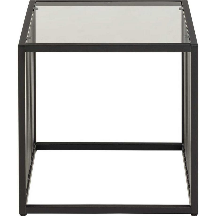 mutoni Tavolino Iola in vetro nero 40  