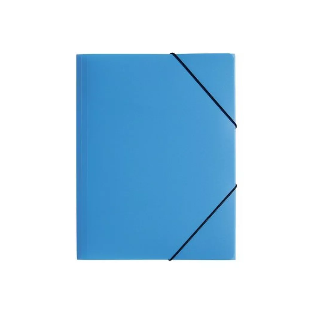 Pagna -  Gummizugmappe Trend PP A4 21613-13 3 Klappen blau, 21cm