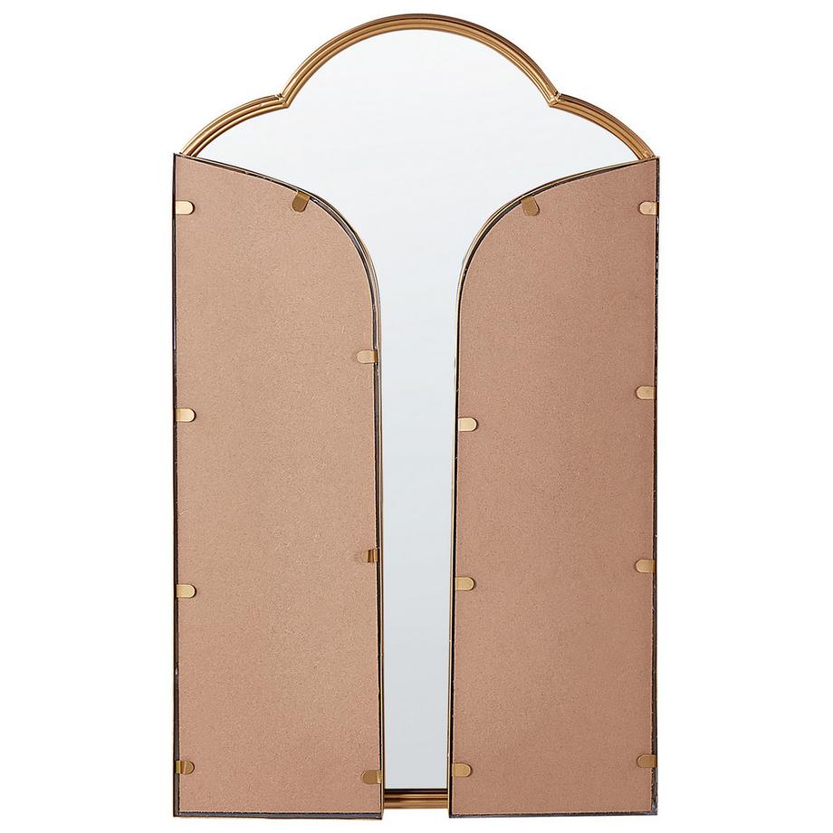 Beliani Miroir de coiffeuse en Métal Traditionnel SAVILLY  