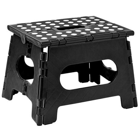 eStore Tabouret Pliable - Noir  