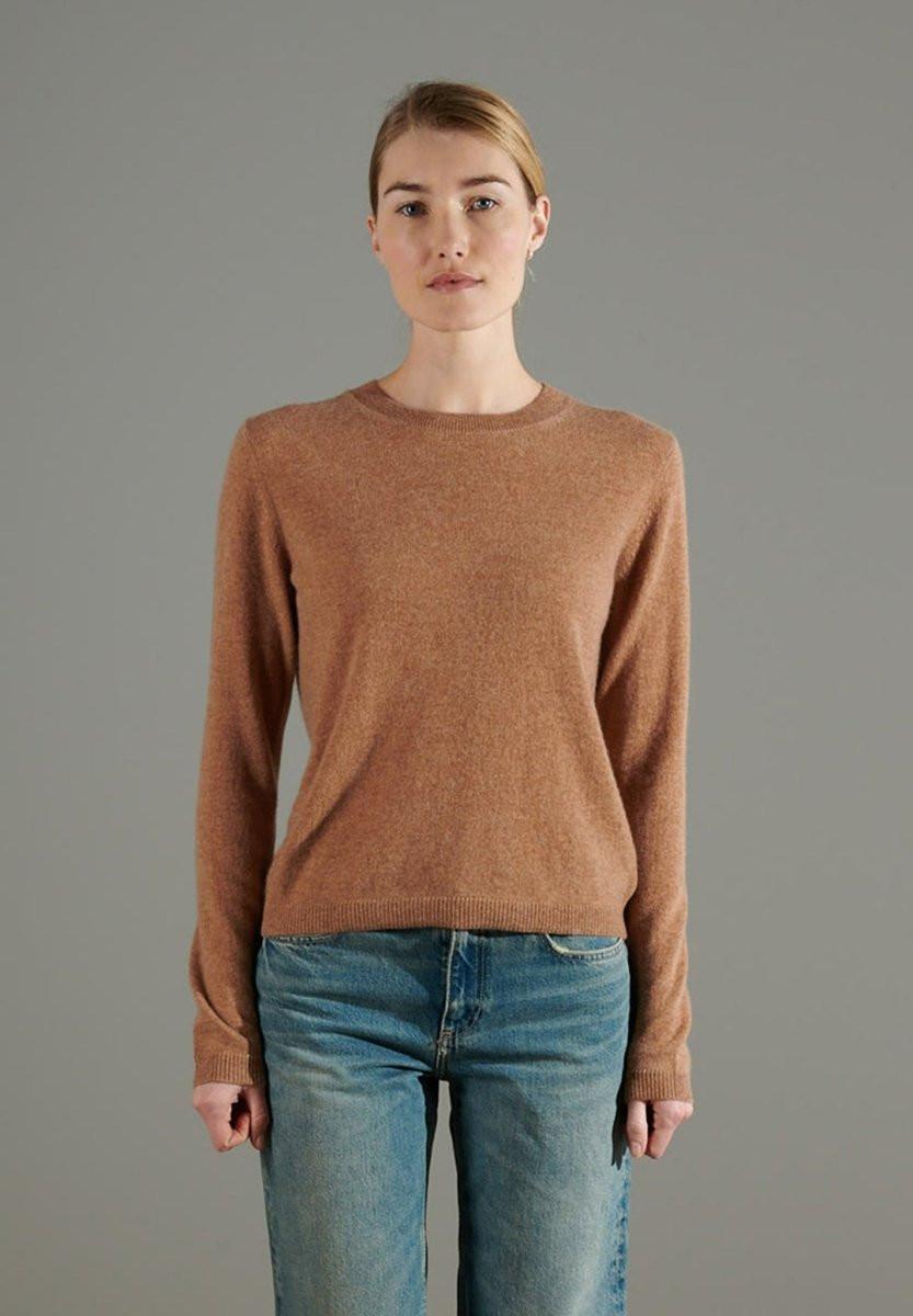 Image of Nami 4 Pullover Mit Rundhalsausschnitt - 100% Kaschmir Damen Camel M