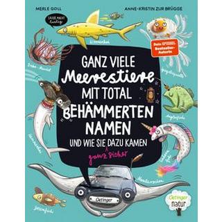 Ganz viele Meerestiere mit total behämmerten Namen und wie sie (ganz sicher) dazu kamen zur Brügge, Anne-Kristin; Goll, Merle (Illustrationen) Gebundene Ausgabe 