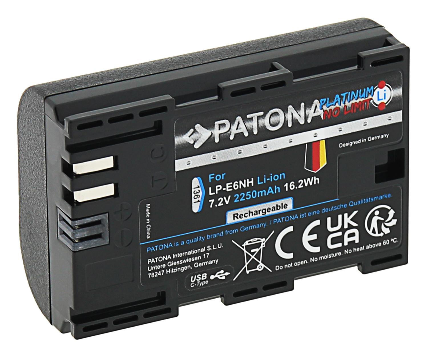Patona  PATONA 1361 Batteria per fotocamera/videocamera Ioni di Litio 2250 mAh 