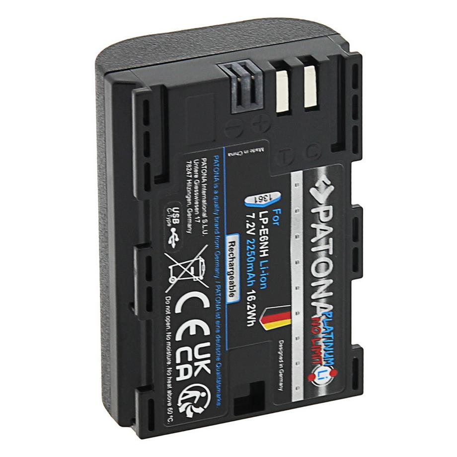 Patona  PATONA 1361 Batteria per fotocamera/videocamera Ioni di Litio 2250 mAh 